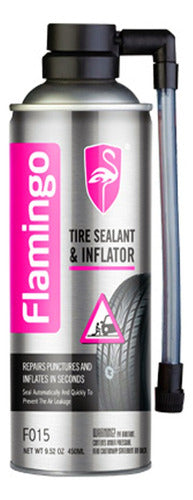 Anti Espiche Liquido Inflador Repara Caucho Llanta Flamingo