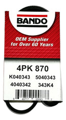 Correa Compresor Aire Acondicionado Prado 5VZ / Corolla 99 - 02 - Original Bando - JAPON