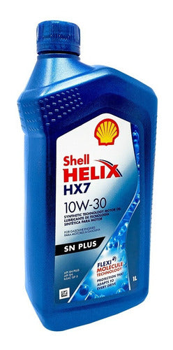 Aceite Semi Sintentico 10w30 Shell Helix Hx7 - 1 Litro