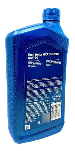 Aceite Semi Sintentico 10w30 Shell Helix Hx7 - 1 Litro