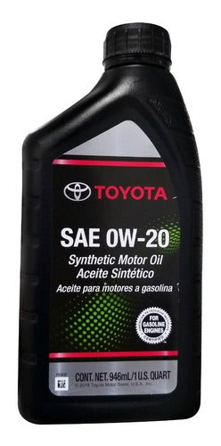 Aceite Motor Sintetico Toyota 0w20 Americano