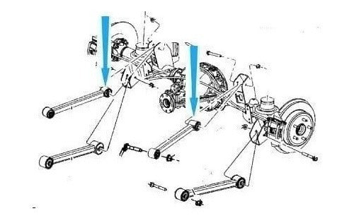 Buje Brazo Trasero Superior Cherokee Kk 3.7 / Grand Cherokee WK 4.7 2006 - 2010 Moog