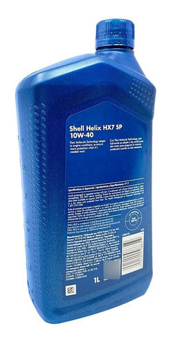 Aceite Semi Sintentico 10w40 Shell Helix Hx7 - Api Sn - 1l