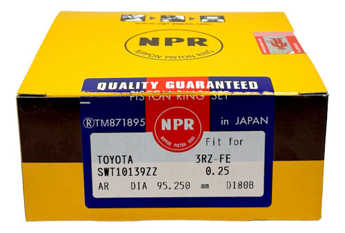 Anillos 010 Meru 2.7 Hilux 2rz 1999 - 2005 Original Npr