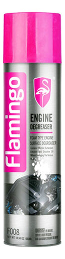 Spray Desengrasante de Motor con Espuma - 650 ml - Flamingo