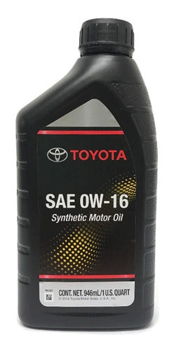 Aceite Motor 0w16 Sintetico - Original Toyota - Usa